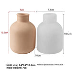 Versatile Silicone Mold for Epoxy Resin Gypsum Cement DIY Round Storage Cup Candle Holder Vase