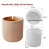 Versatile Silicone Mold for Epoxy Resin Gypsum Cement DIY Round Storage Cup Candle Holder Vase