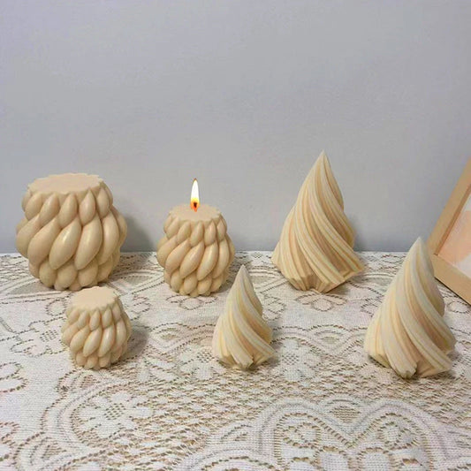DIY Geometric Silicone Candle Mold
