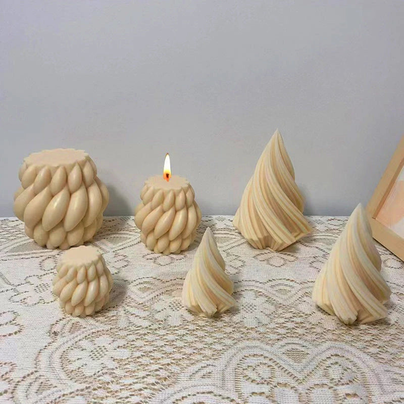 DIY Geometric Silicone Candle Mold