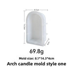 Silicone Resin Mold Geometric Arch Candle Craft