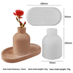 Versatile Silicone Mold for Epoxy Resin Gypsum Cement DIY Round Storage Cup Candle Holder Vase