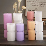 Geometric Cylinder Candle Silicone Mold