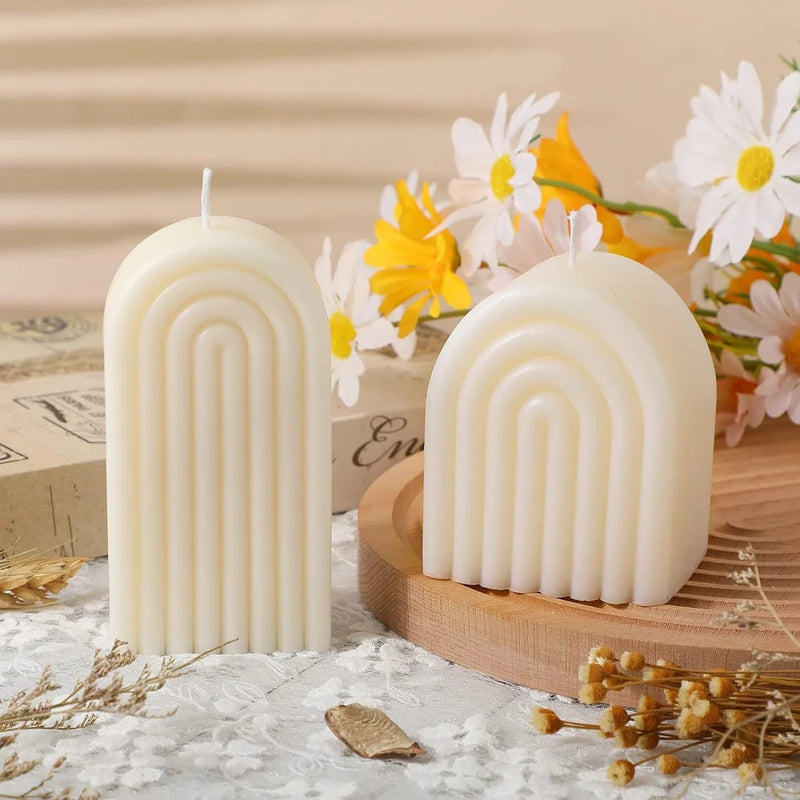 Silicone Resin Mold Geometric Arch Candle Craft