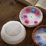 Rose Pattern Silicone Candle Mold Bowl