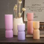 Geometric Cylinder Candle Silicone Mold